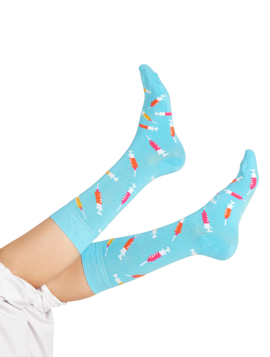 Syringes MedSocks Blue