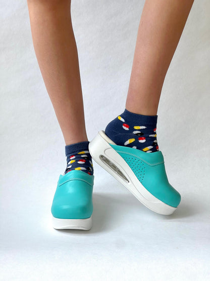 Airmeds Clogs Solid Blue