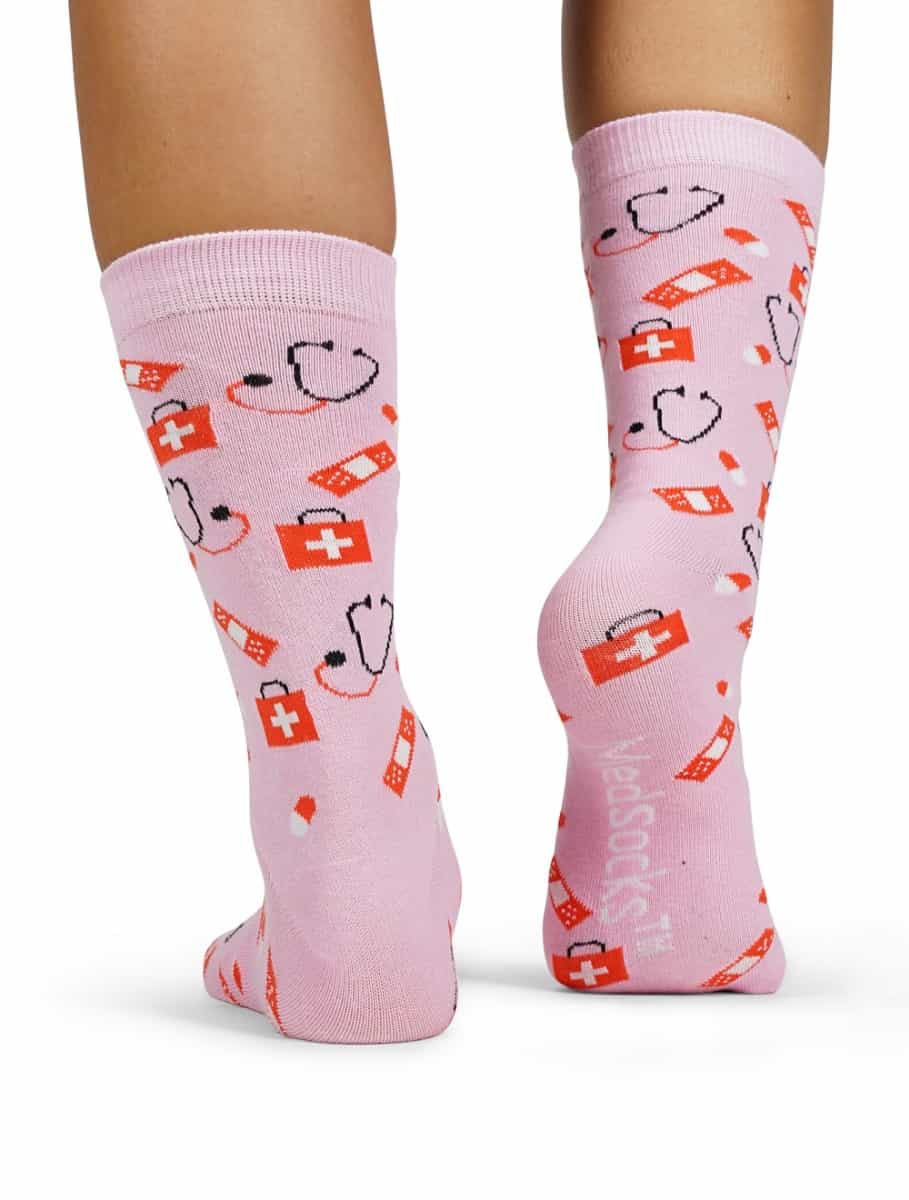 🩺 Pink Care Socks | Nursing Socks - MedSocks